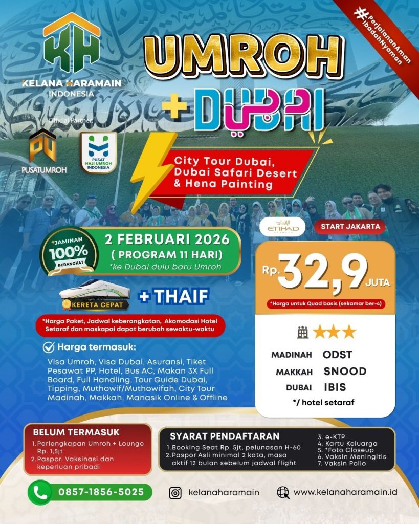 Umroh Plus Dubai 2 Februari 2026