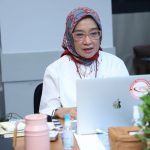 Sekretaris Kementerian PANRB Rini Widyantini dalam acara PPID Sharing: Keterbukaan Informasi di Era Digital yang diselenggarakan secara virtual, Selasa (07/06).